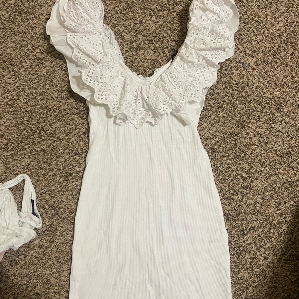 ZARA ribbed body con dress